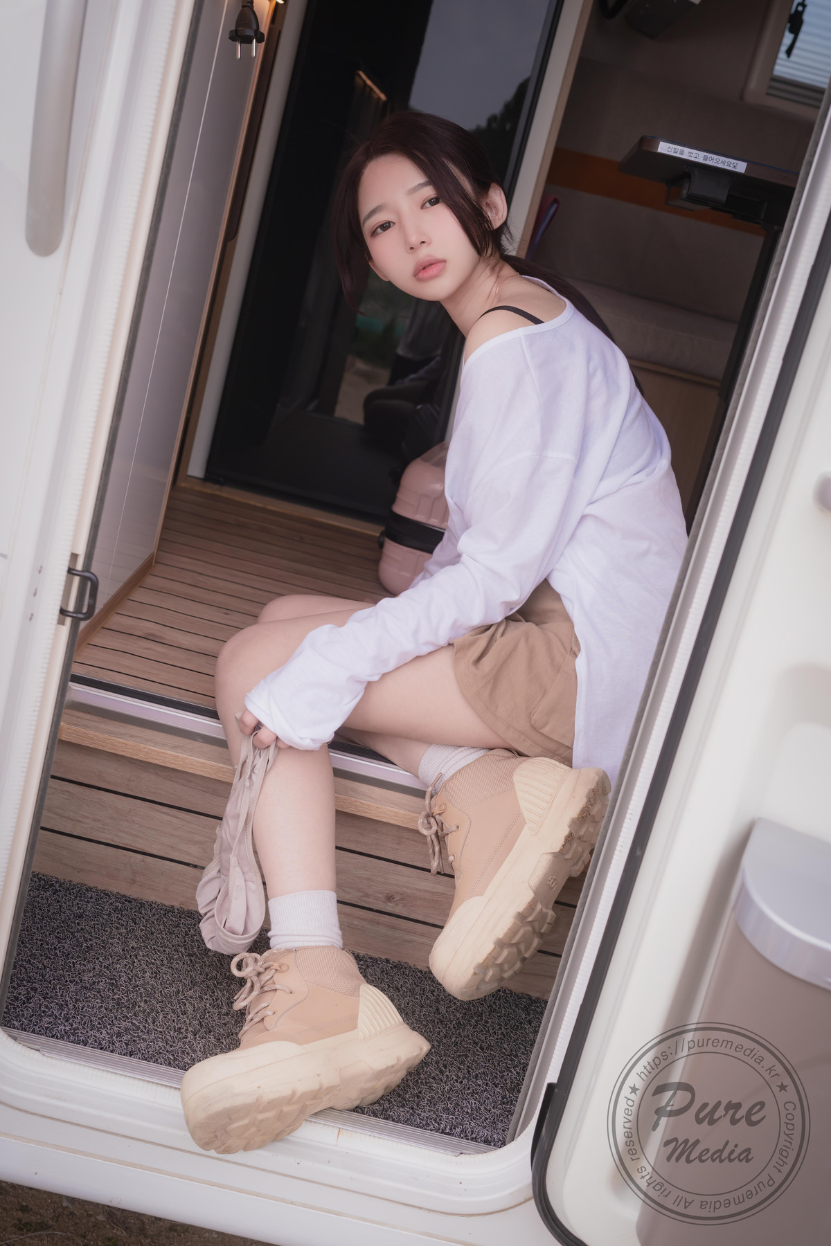 Yeha 예하 PURE MEDIA Vol 287 Sex Vacation in Camping Car Set 03 Everia