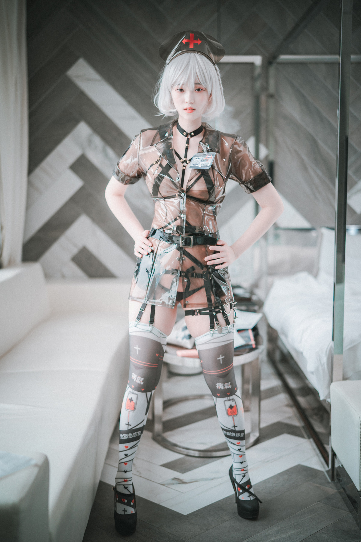 Bambi 밤비, [DJAWA] Nurse Nation (Black ver) Set.01