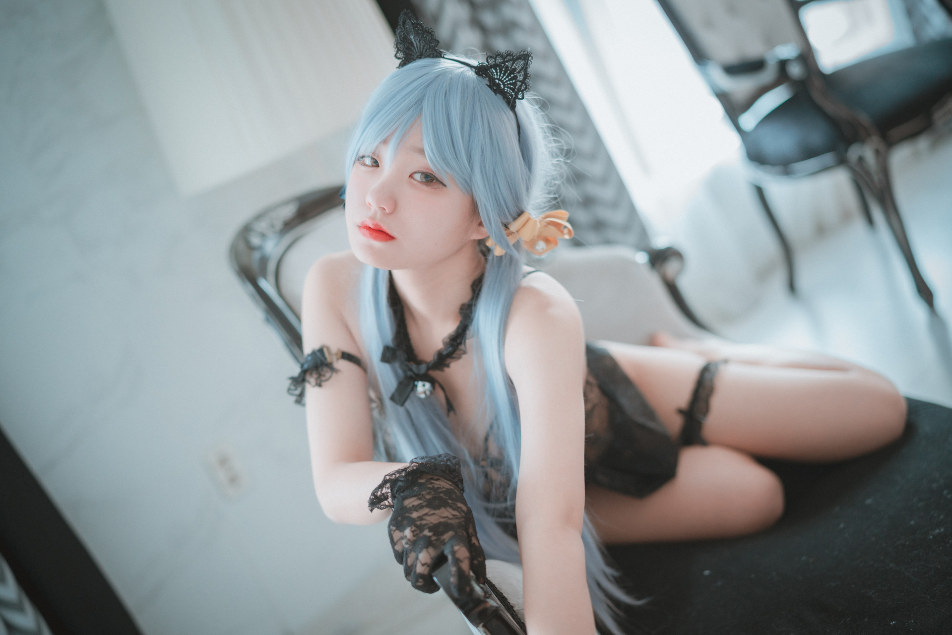 Jeong Jenny 정제니, [DJAWA] Schwarz und Wei Katzenmädchen Set.02