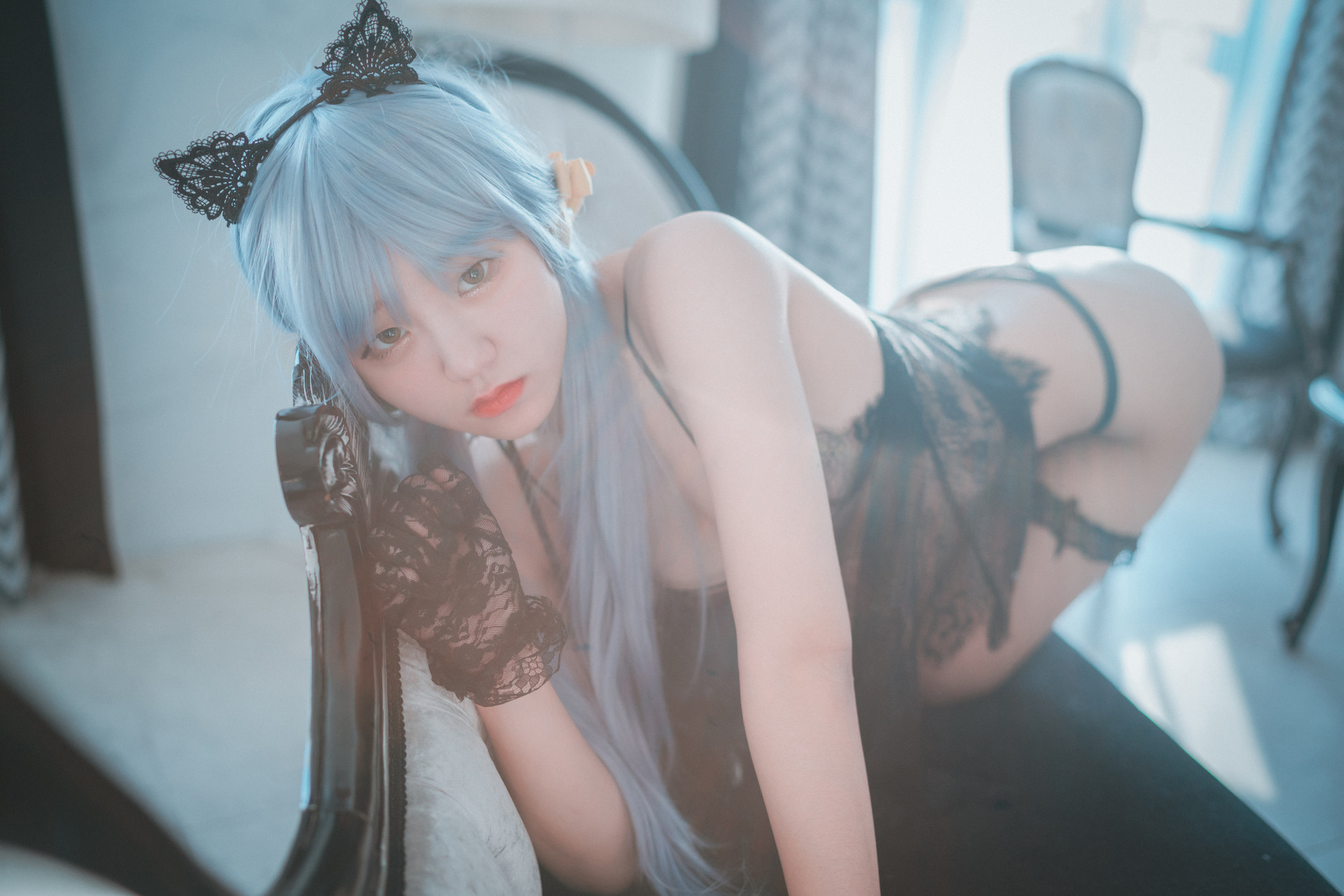 Jeong Jenny 정제니, [DJAWA] Schwarz und Wei Katzenmädchen Set.02