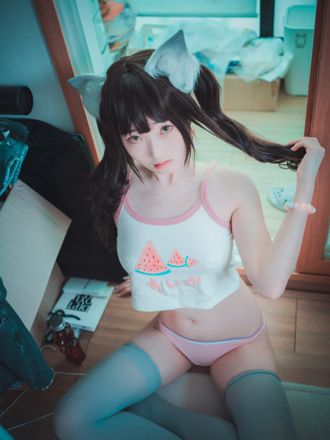 Bambi 밤비, [DJAWA] The cat I picked up turned into a girl Set.01