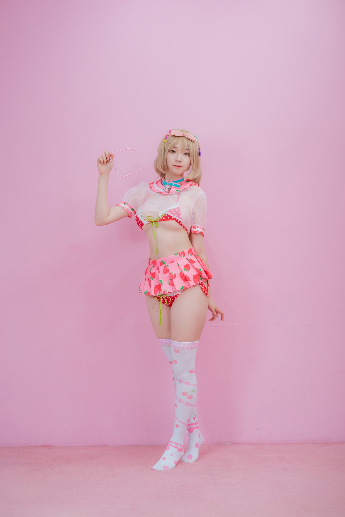 Bambi 밤비, [CreamSoda] Over knee socks Set.01