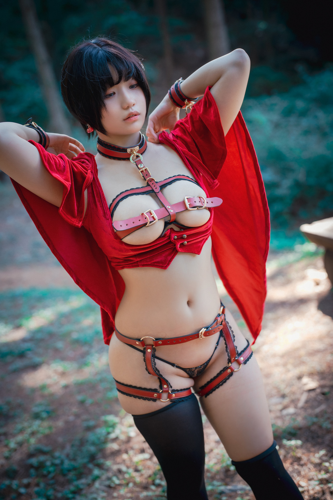 Mimmi 밈미, [DJAWA] Naughty Red Hiring Hood Set.02