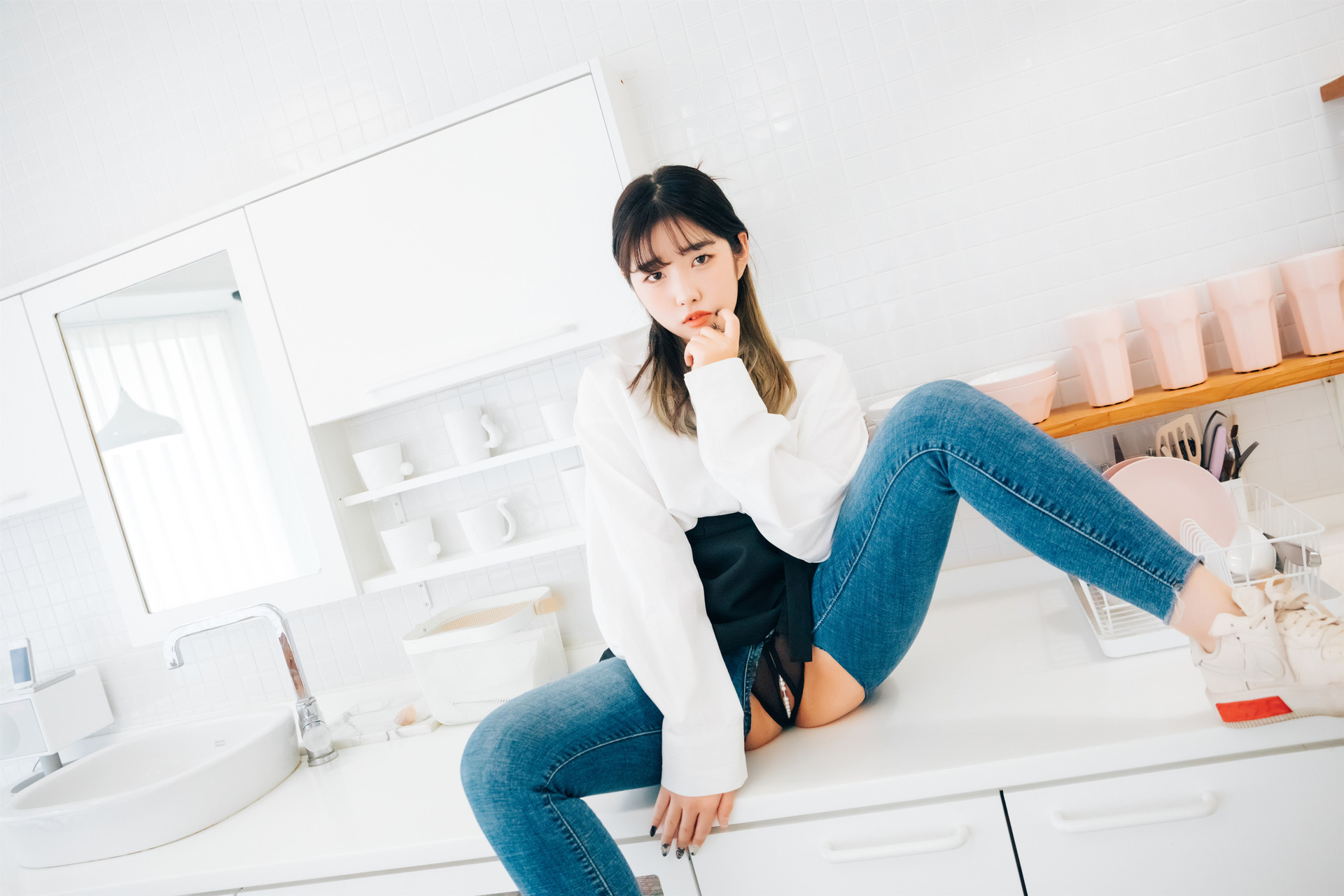 Sonson 손손, [Loozy] Nude Apron Set.01
