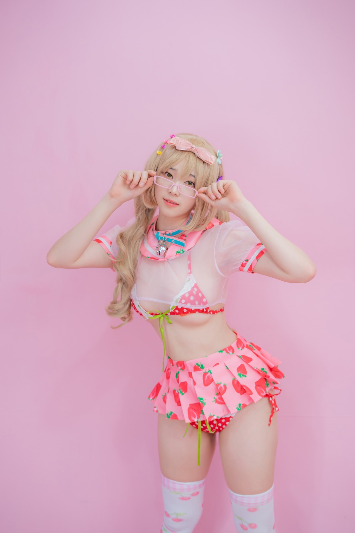 Bambi 밤비, [CreamSoda] Over knee socks Set.01
