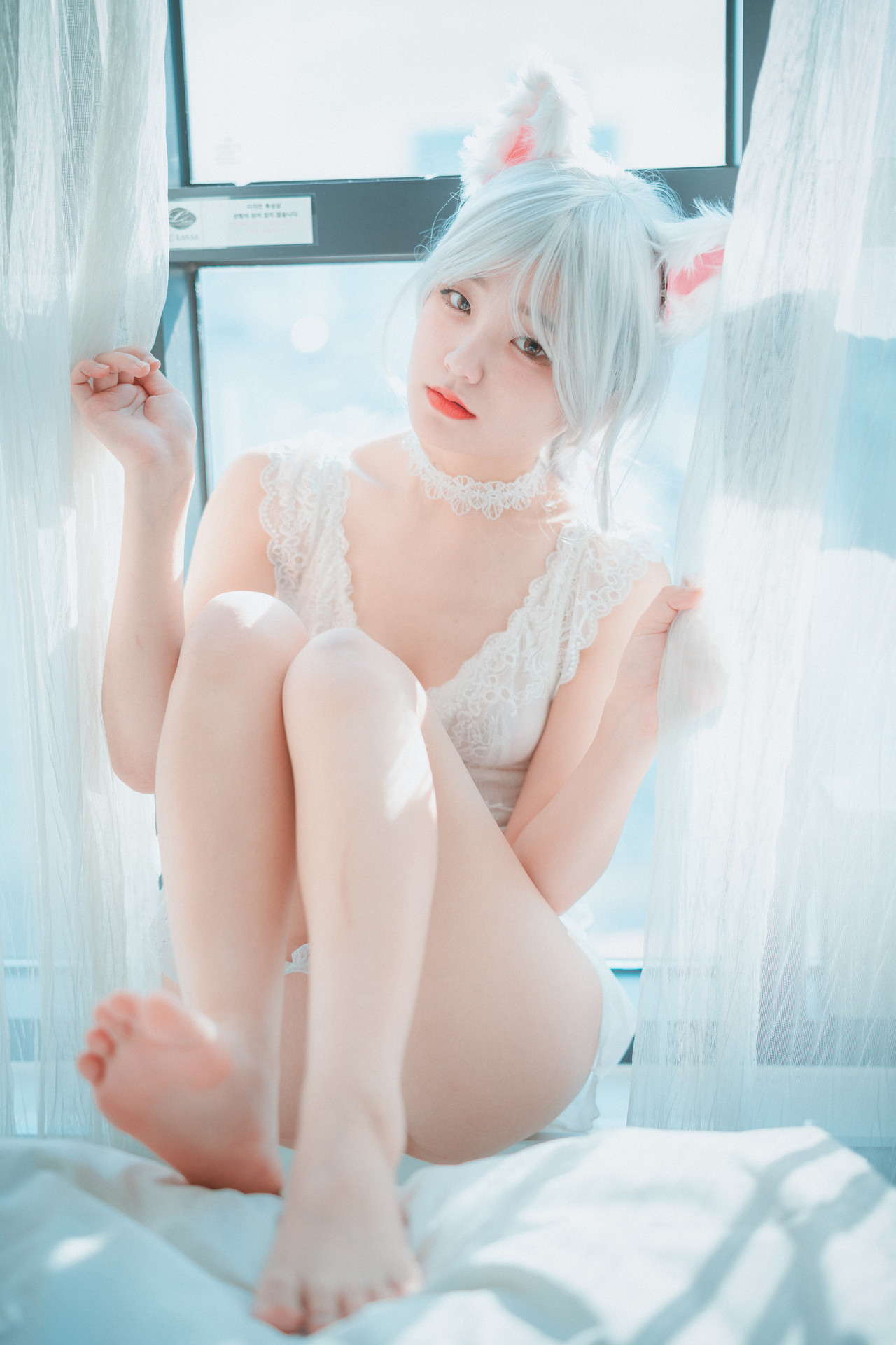 Jeong Jenny 정제니, [DJAWA] Schwarz und Wei Katzenmädchen Set.01