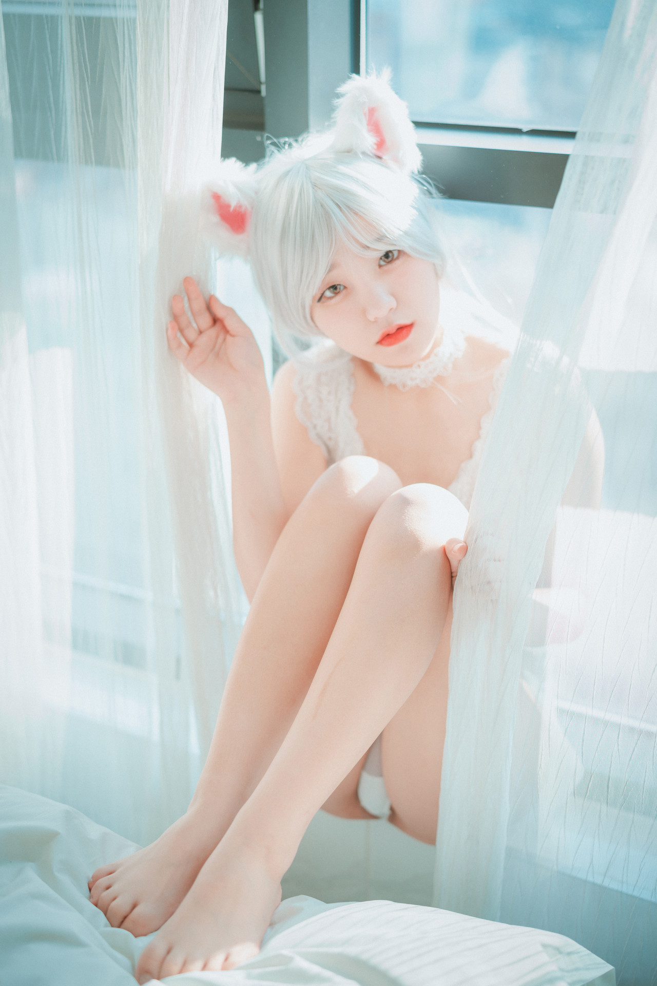 Jeong Jenny 정제니, [DJAWA] Schwarz und Wei Katzenmädchen Set.01