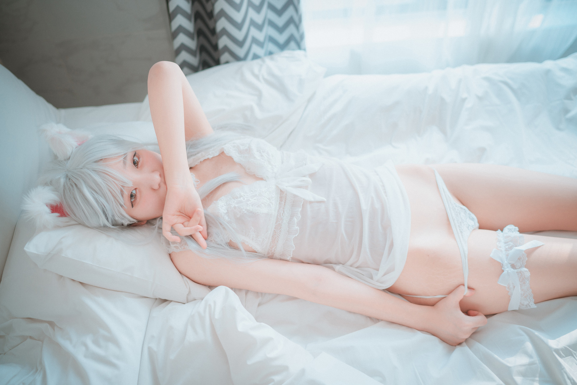 Jeong Jenny 정제니, [DJAWA] Schwarz und Wei Katzenmädchen Set.01