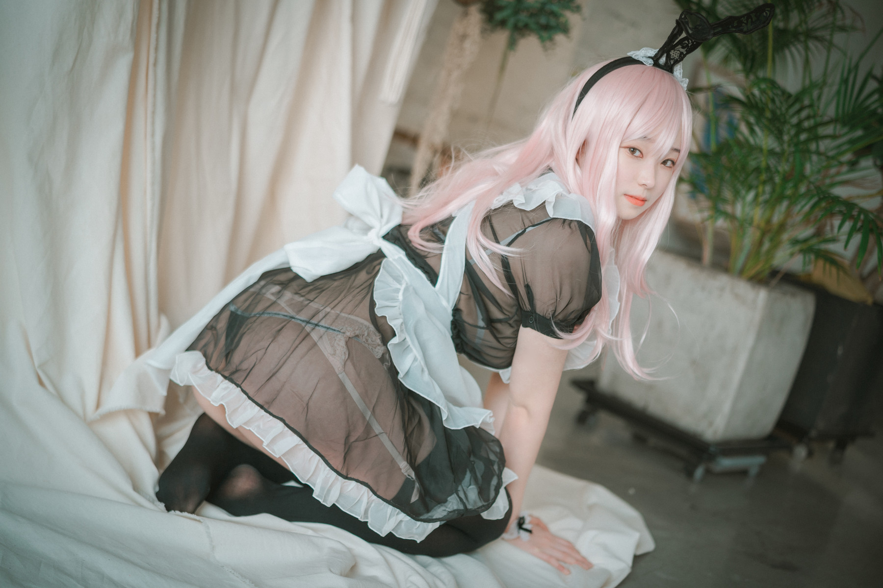 Bambi 밤비, [DJAWA] Sheer Bunny Maid