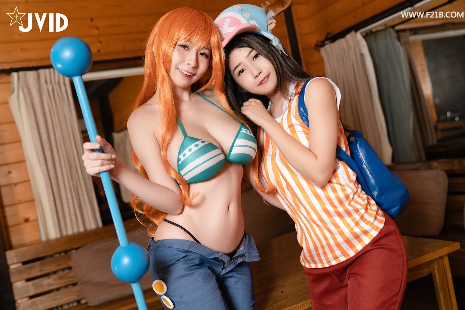 JVID精品 动漫同人大作▌淫贼王▌萌女乔巴白虎翘乳 G奶波霸娜美榨汁路飞 淫欲四海征服新世界 Vol.01