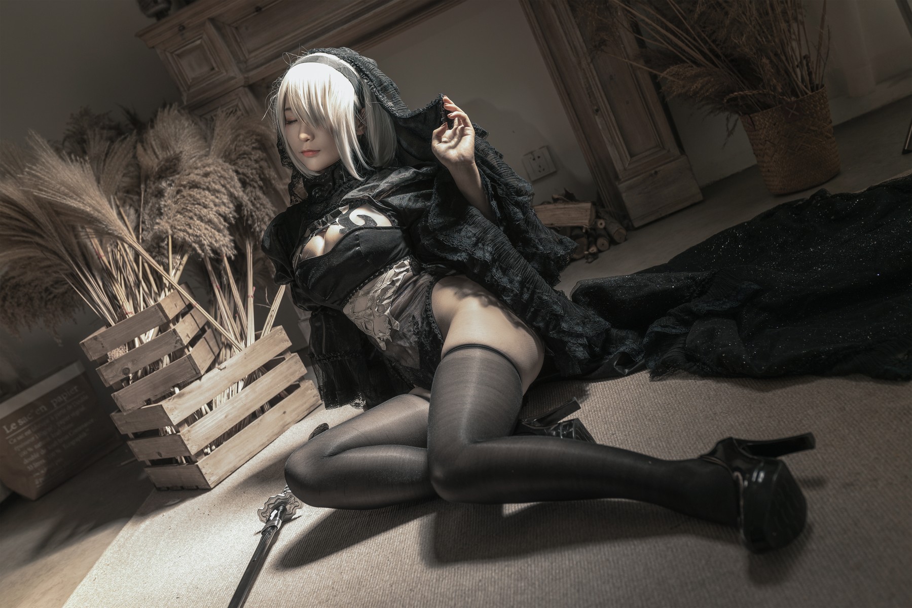 Cosplay 蠢沫沫 Chunmomo 尼尔纪元 黑花嫁