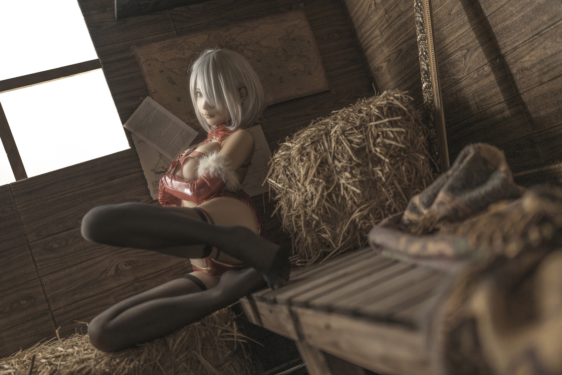蠢沫沫 Cosplay 2B 圣诞 Christmas