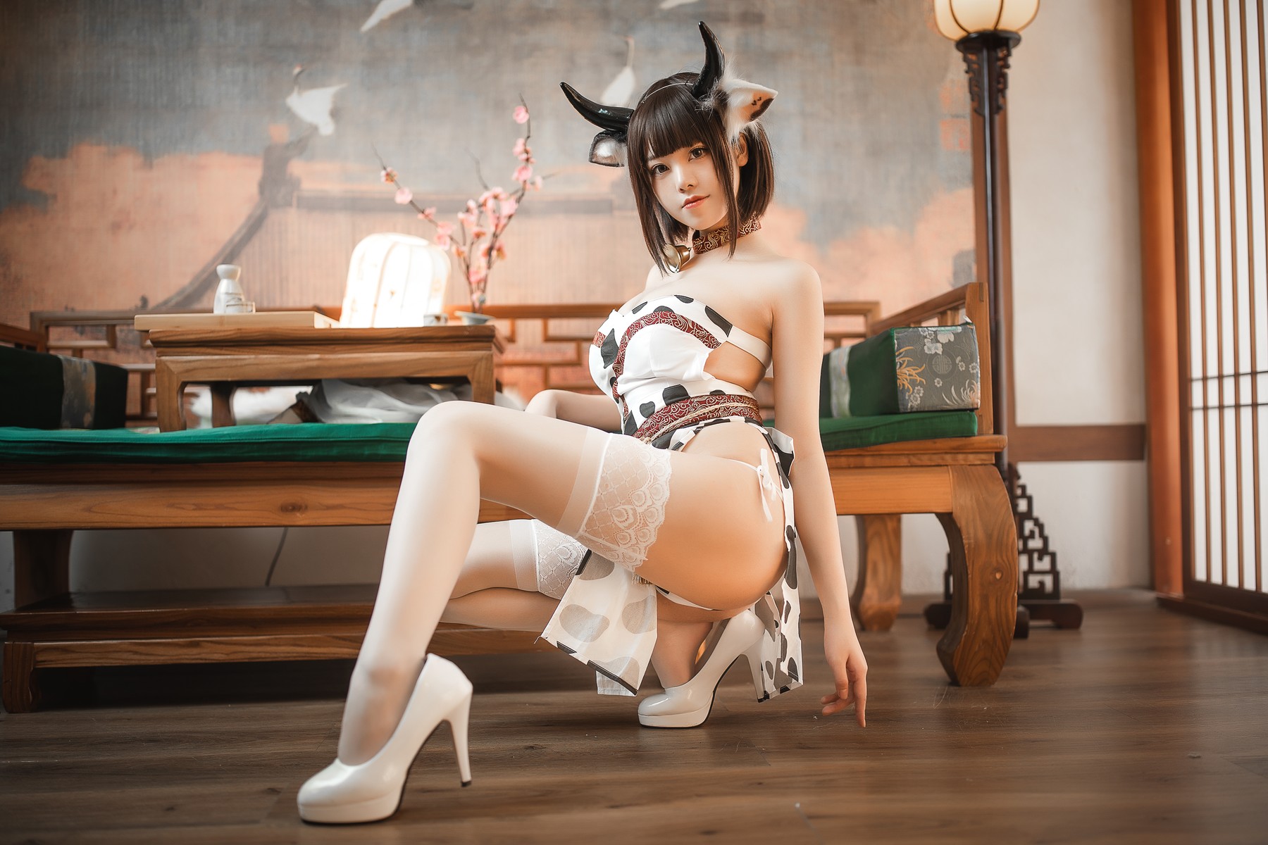 蜜汁猫裘 Cosplay 奶牛