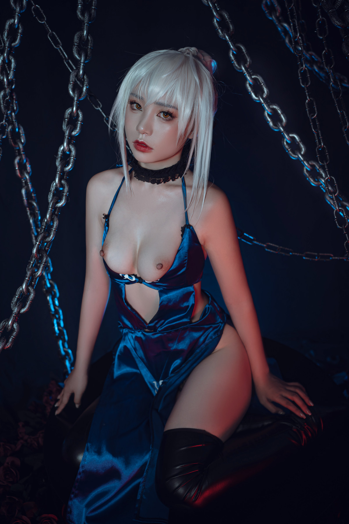 爆机少女喵小吉 Cosplay 黑呆 Saber Alter