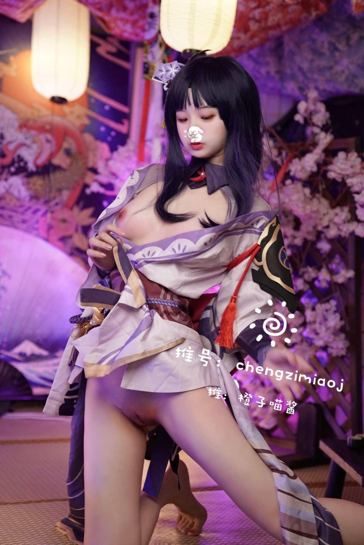 橙子喵酱 Cosplay 雷神