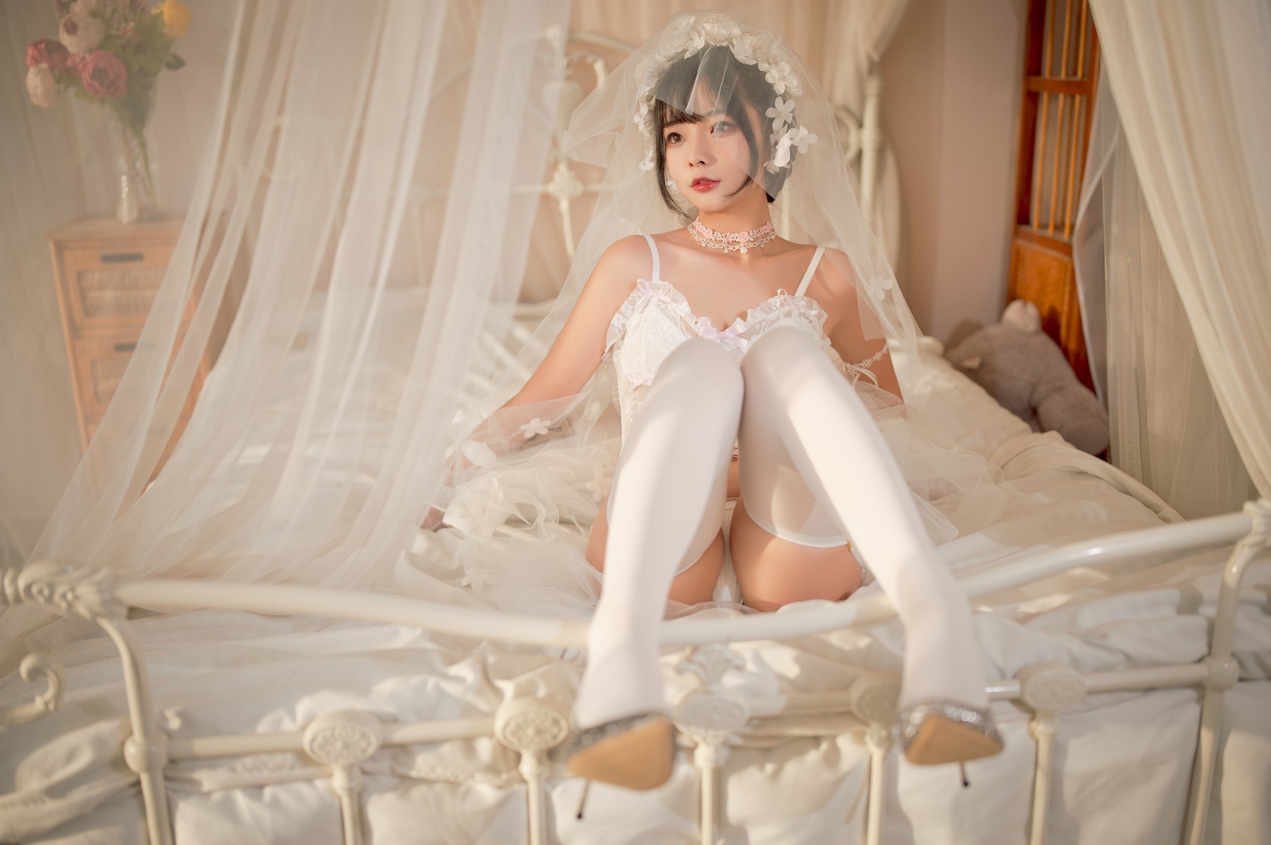 Cosplay Yuuhui玉汇 纯白花嫁