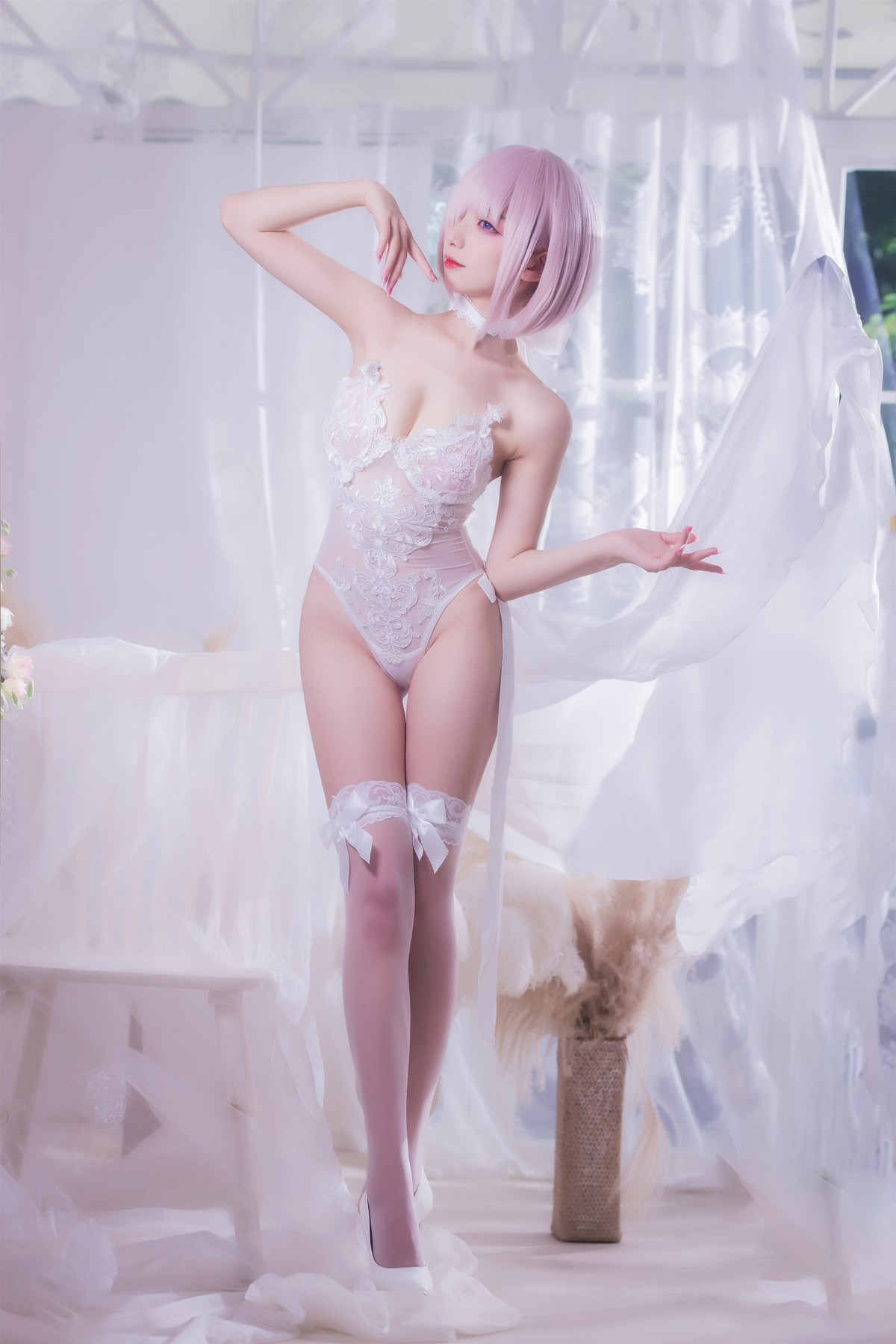 Cosplay 封疆疆 婚纱玛修 Wedding Dress