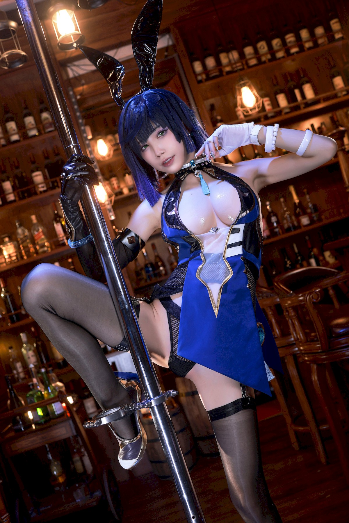 水淼aqua Cosplay 夜兰 Yelan Vol.02