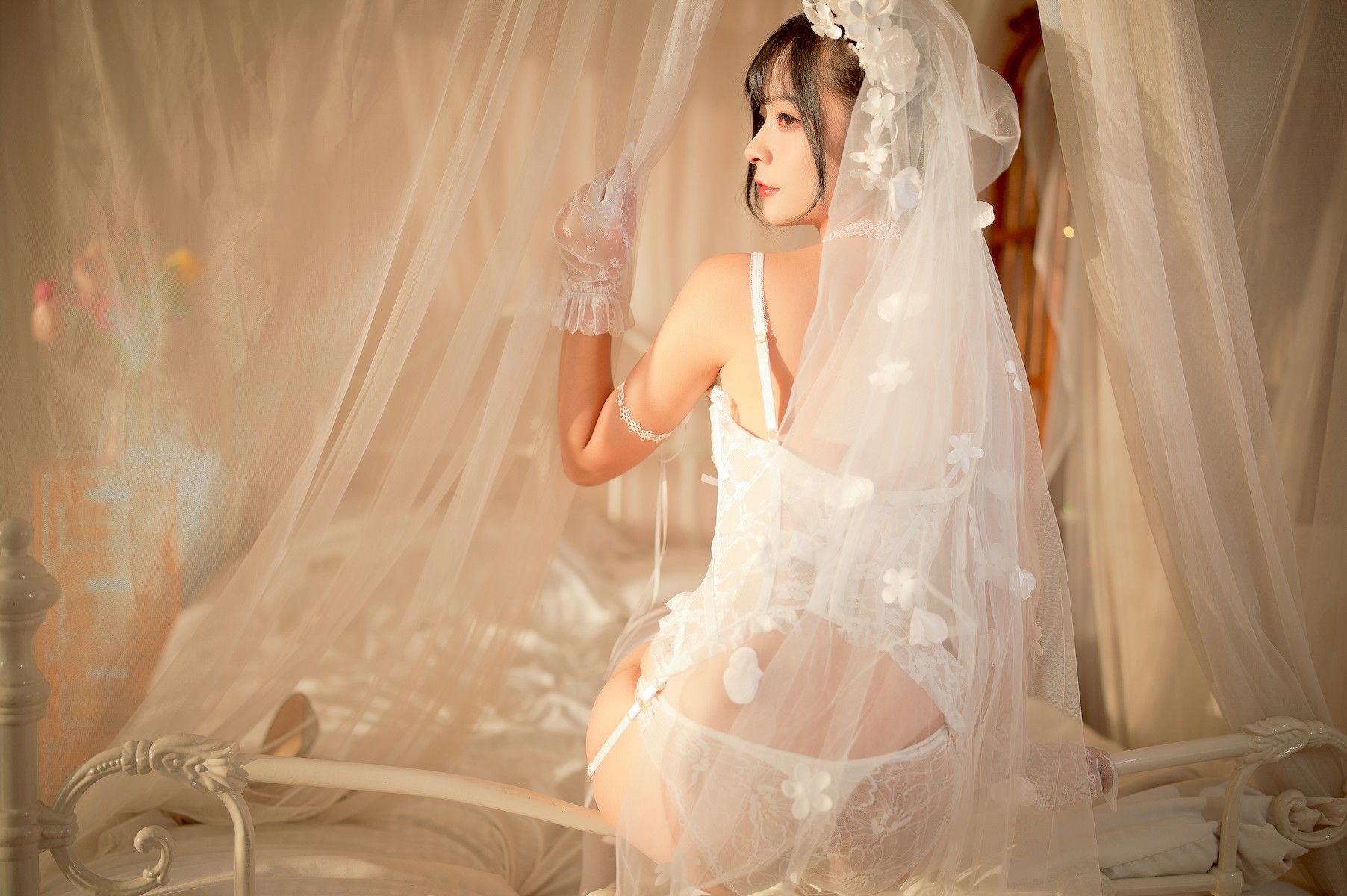 Cosplay Yuuhui玉汇 纯白花嫁