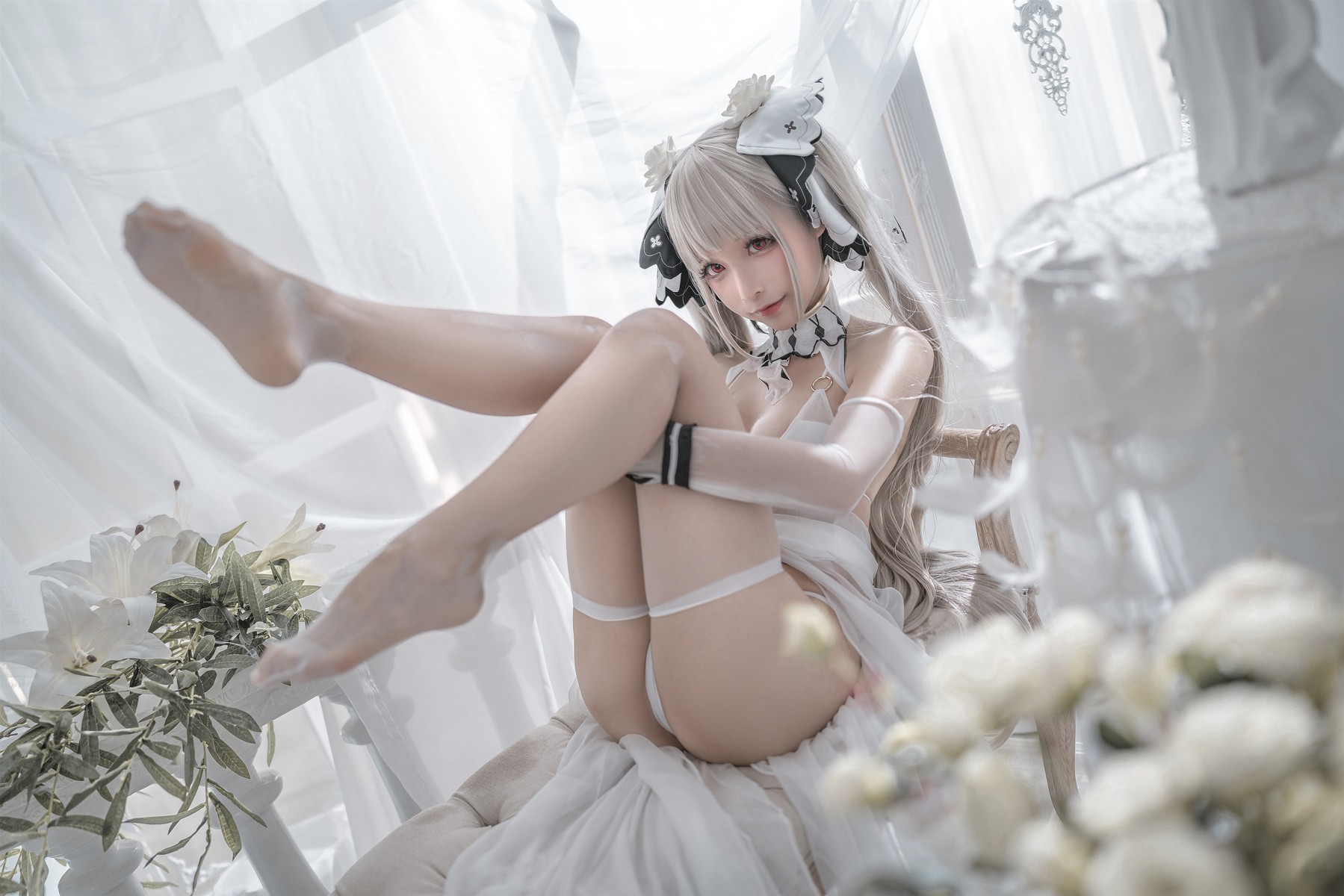 蠢沫沫 Cosplay 可畏婚纱