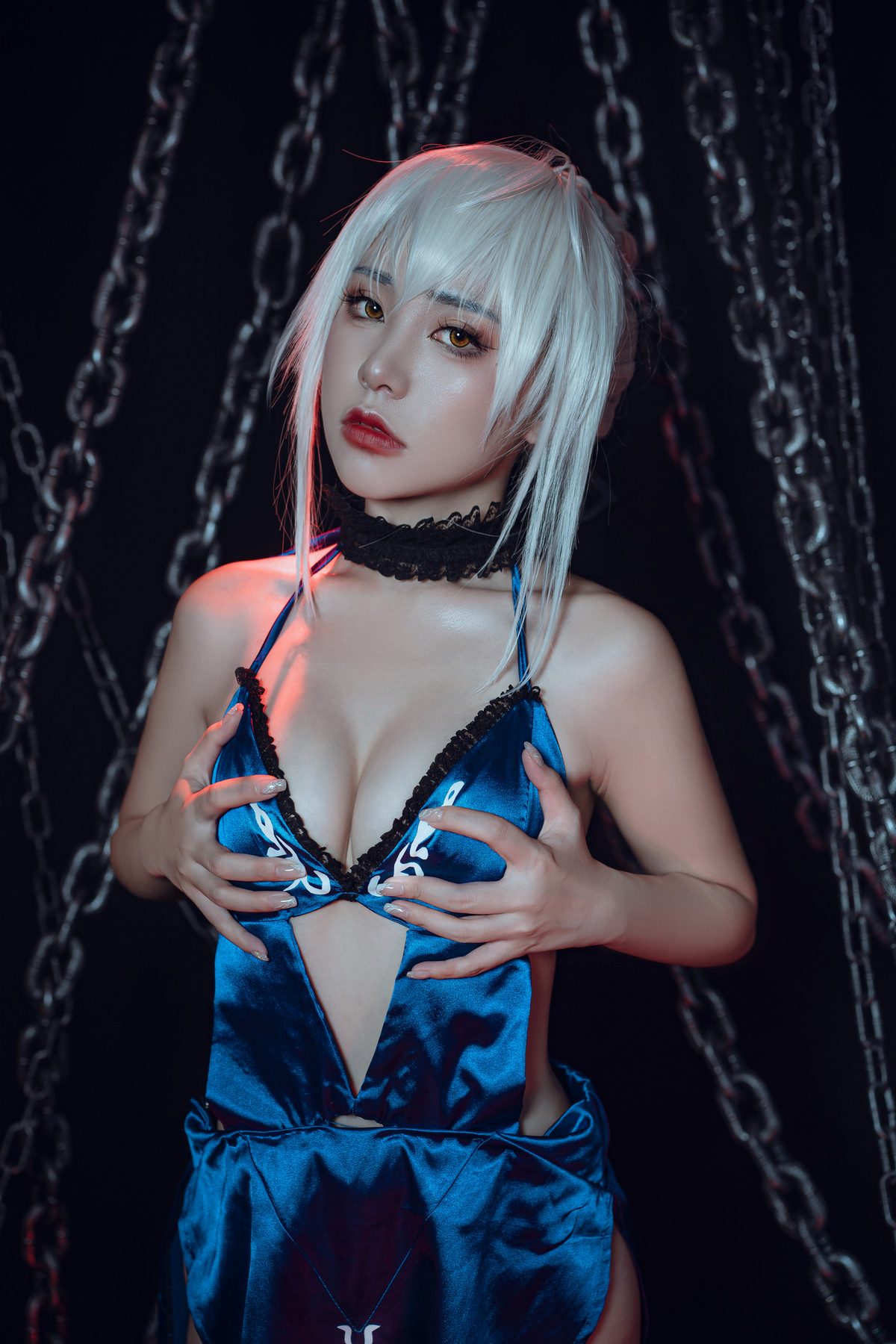 爆机少女喵小吉 Cosplay 黑呆 Saber Alter