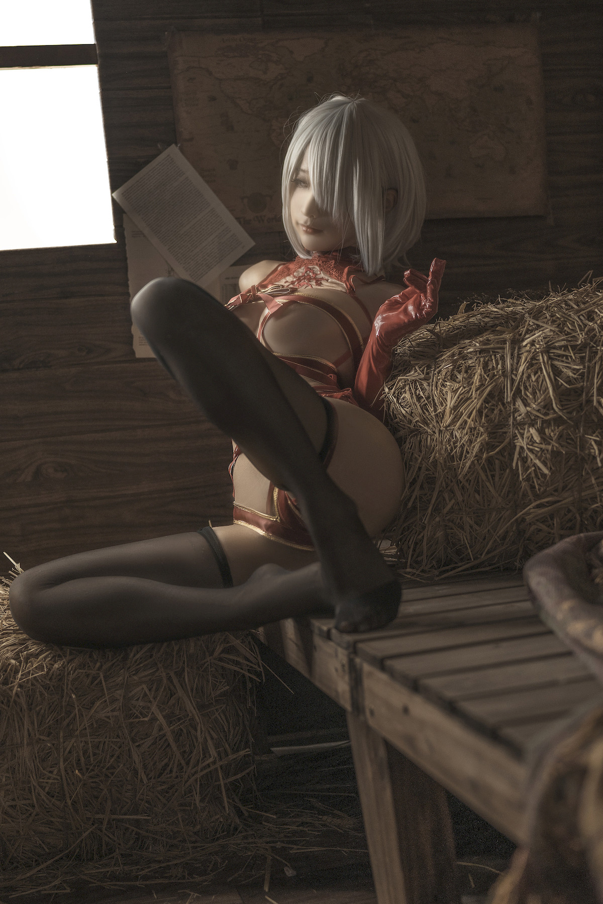 蠢沫沫 Cosplay 2B 圣诞 Christmas