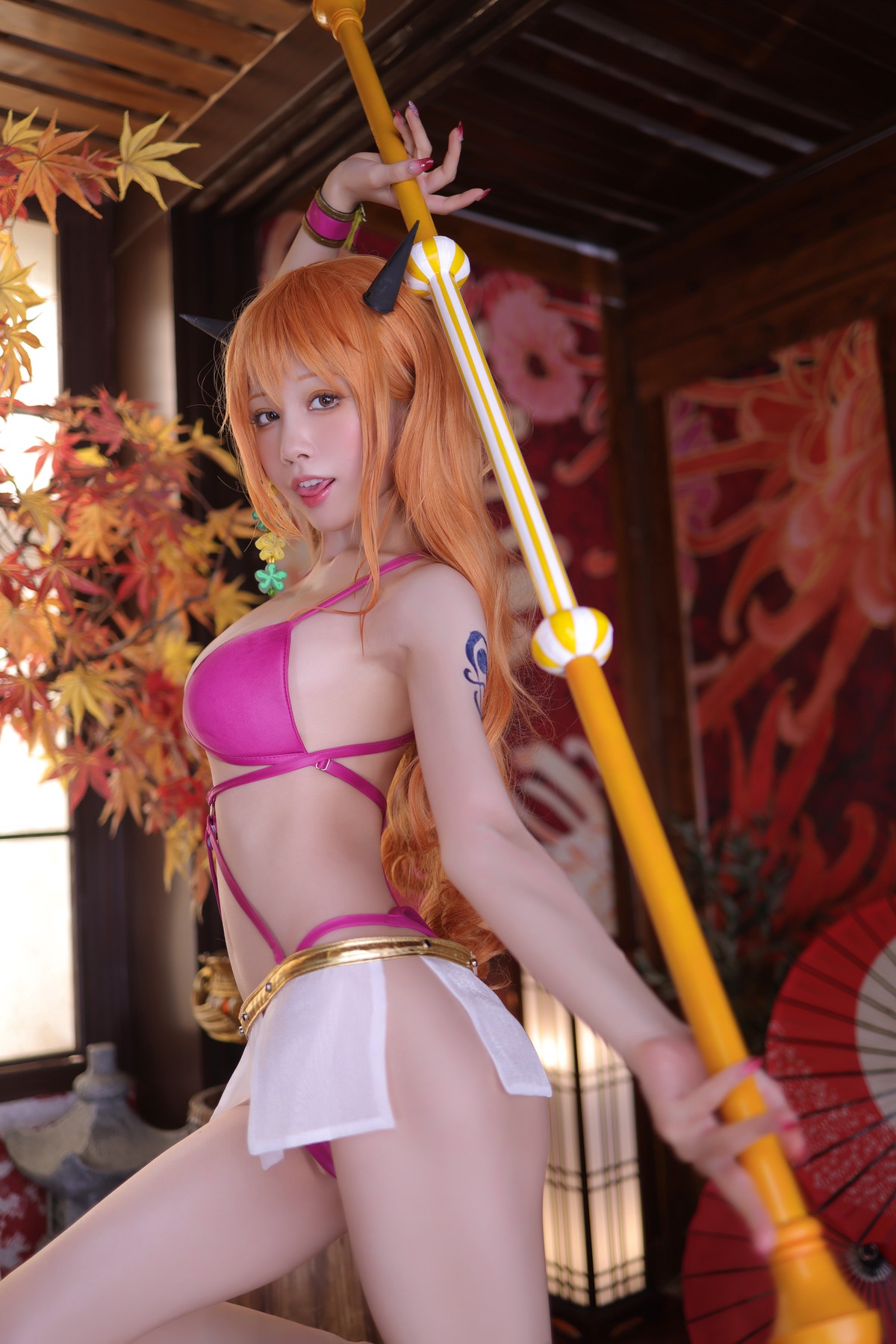 水淼aqua Cosplay 海贼王 娜美