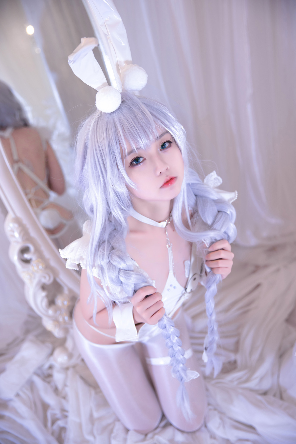G44不会受伤 Cosplay 碧蓝航线 恶毒皮肤 懒懒的白兔