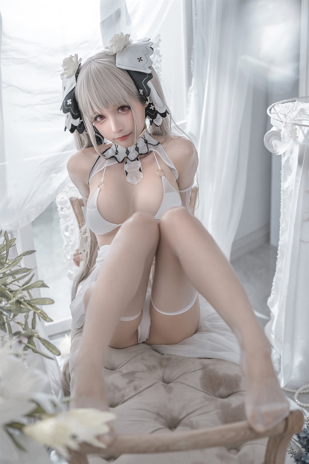 蠢沫沫 Cosplay 可畏婚纱