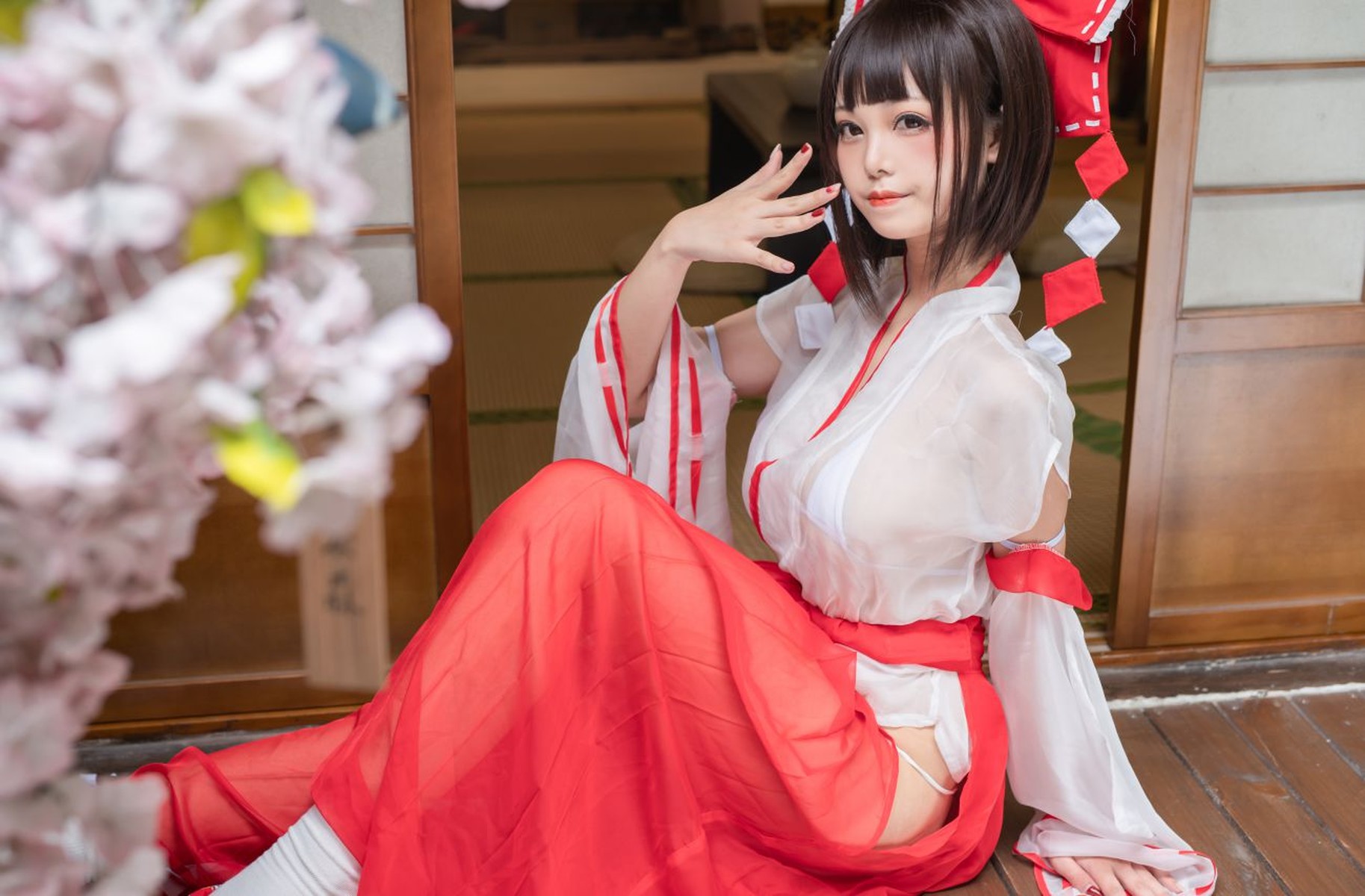 蜜汁貓裘 Cosplay 巫女 Miko Sister