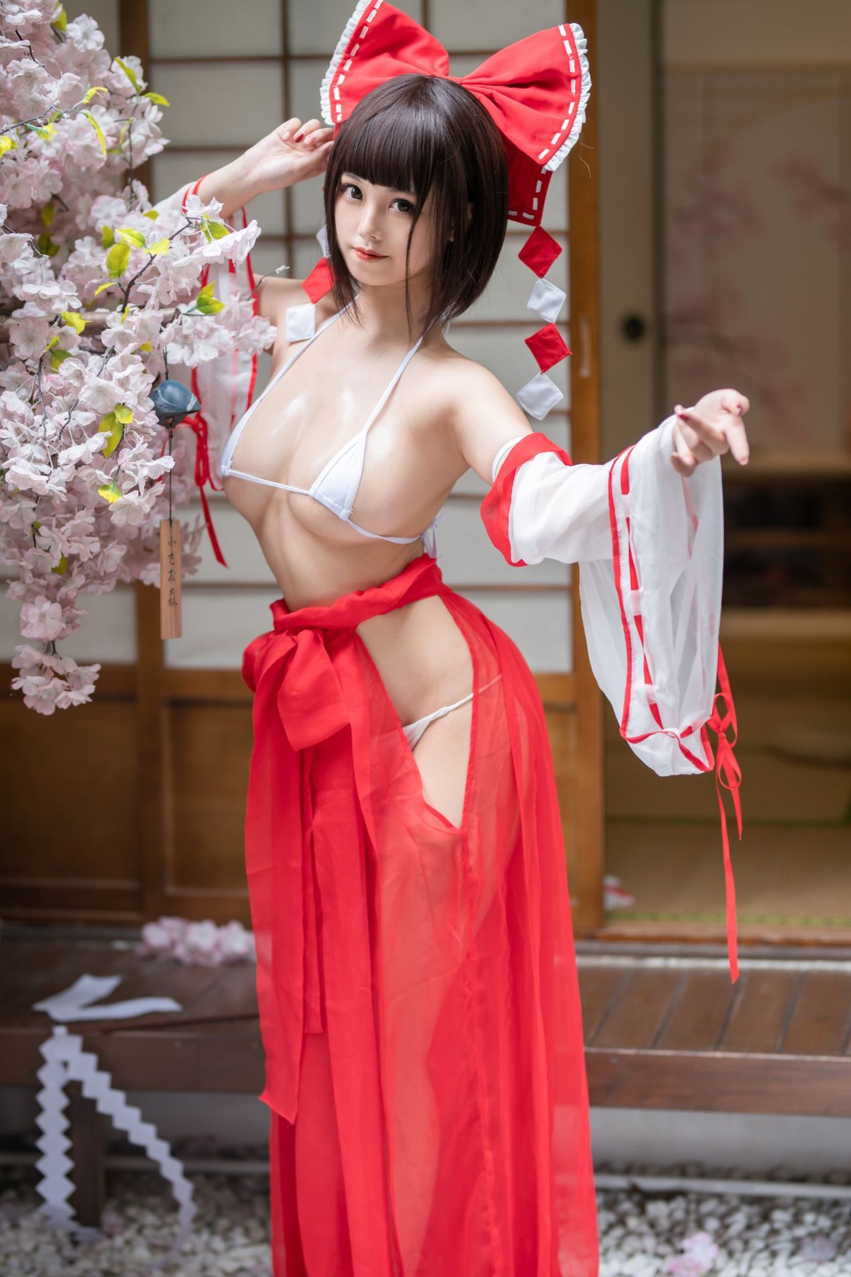 蜜汁貓裘 Cosplay 巫女 Miko Sister