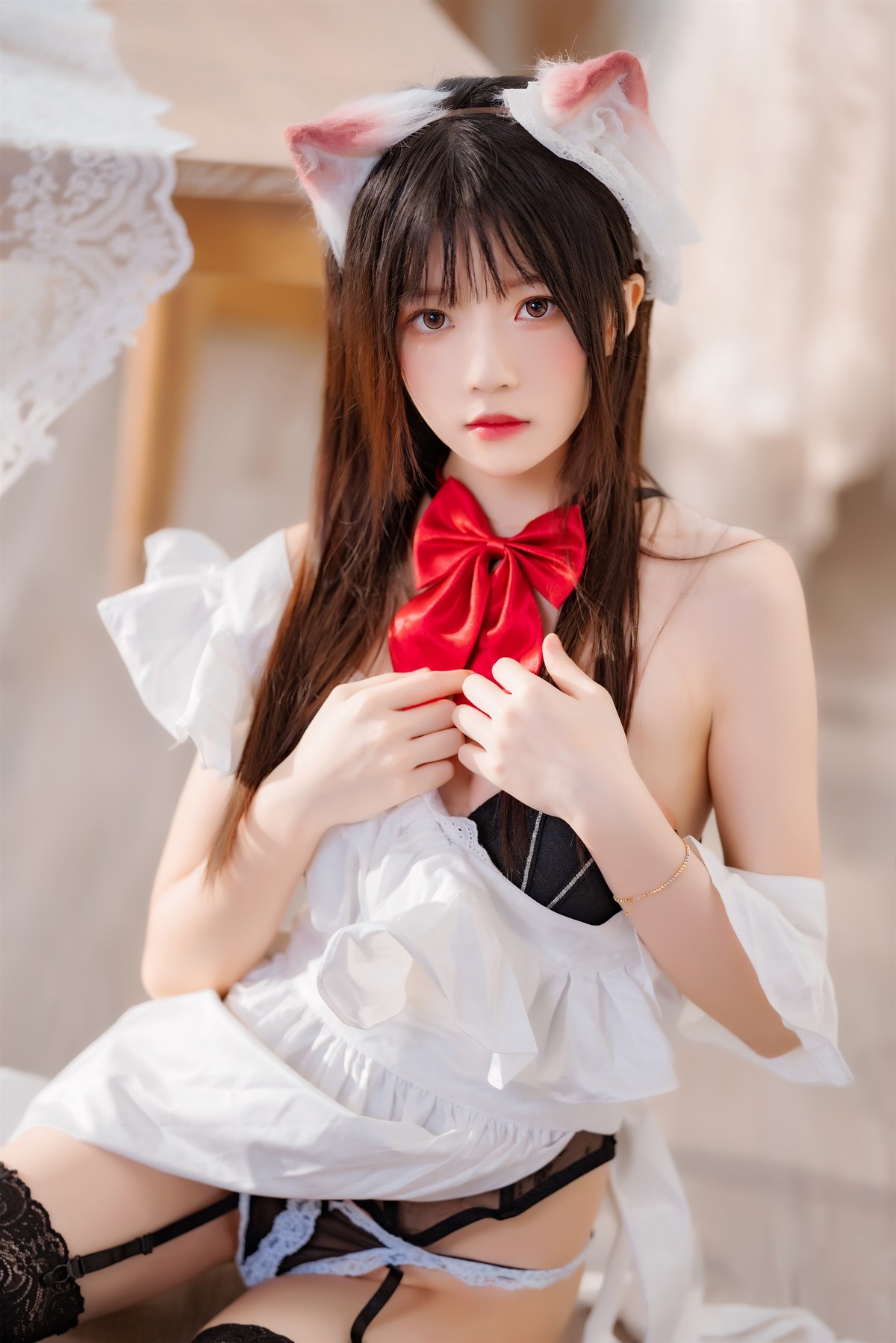 桜桃喵 Cosplay 长裙妹抖
