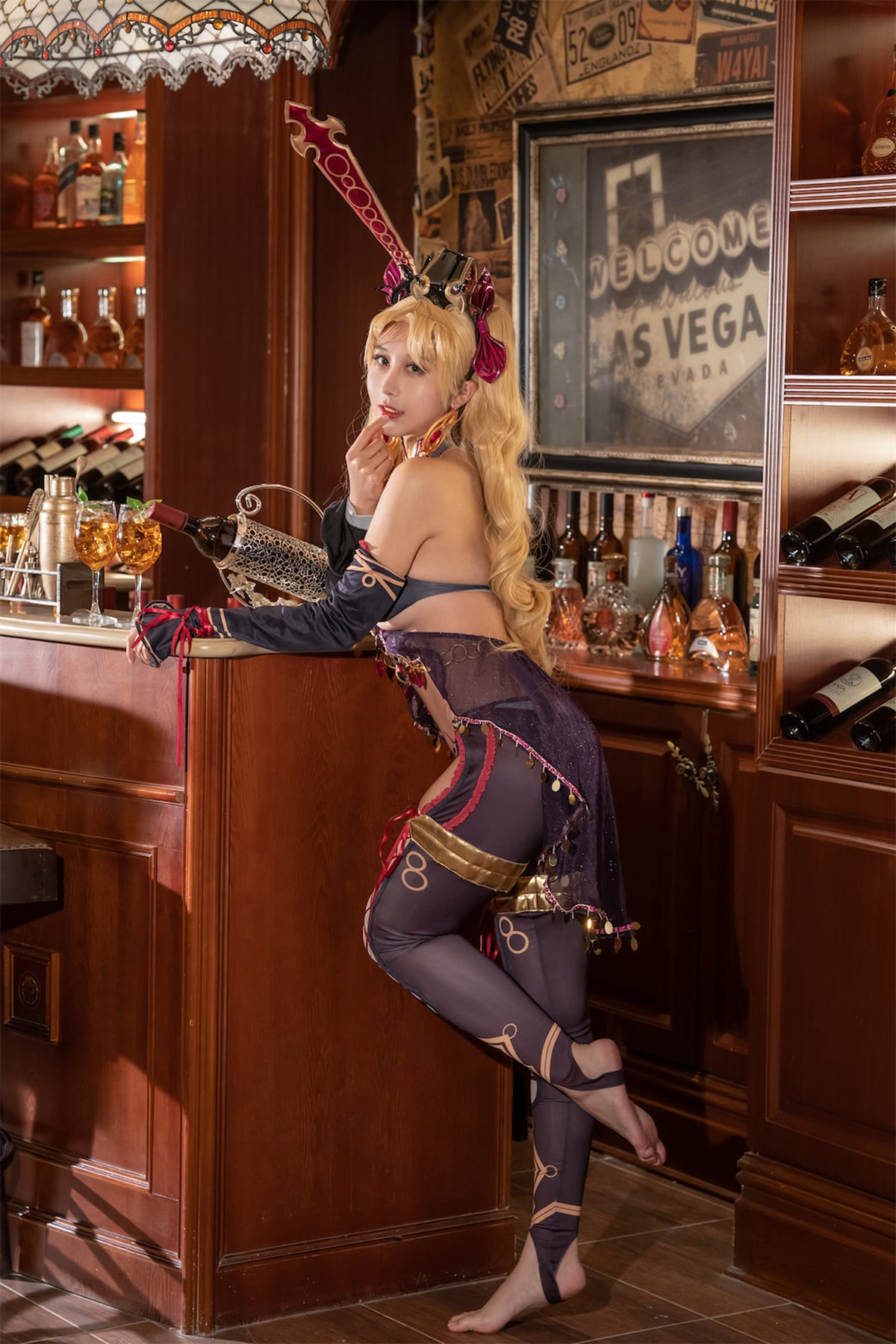 奶桃 Cosplay 枪凛同人兔女郎
