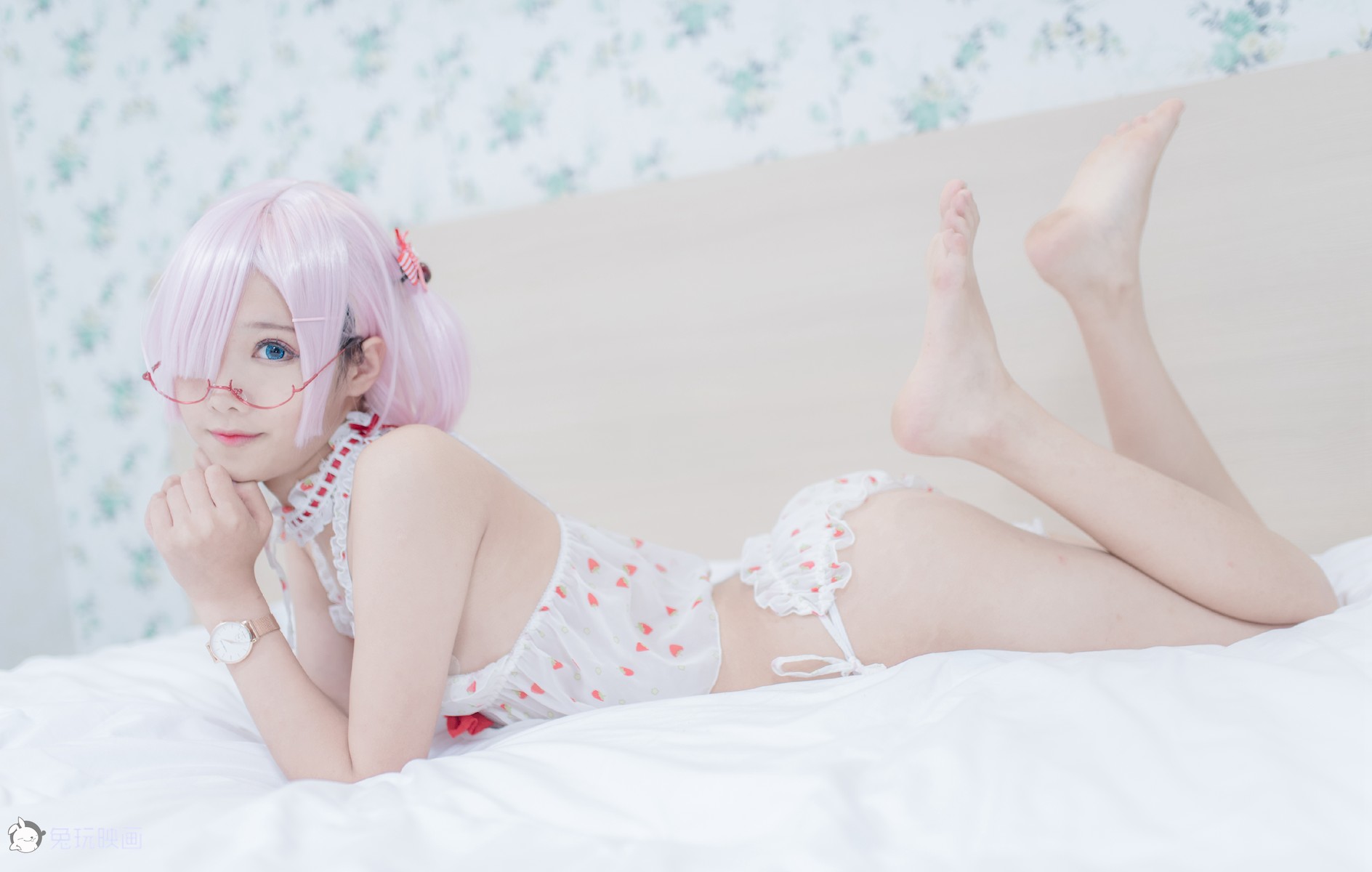 Cosplay 兔玩映画 草莓裙