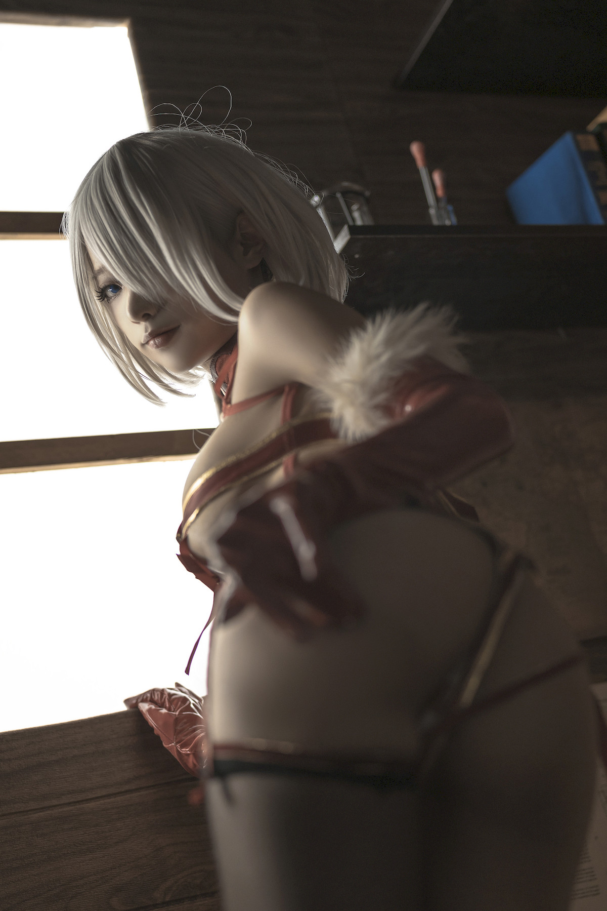 蠢沫沫 Cosplay 2B 圣诞 Christmas