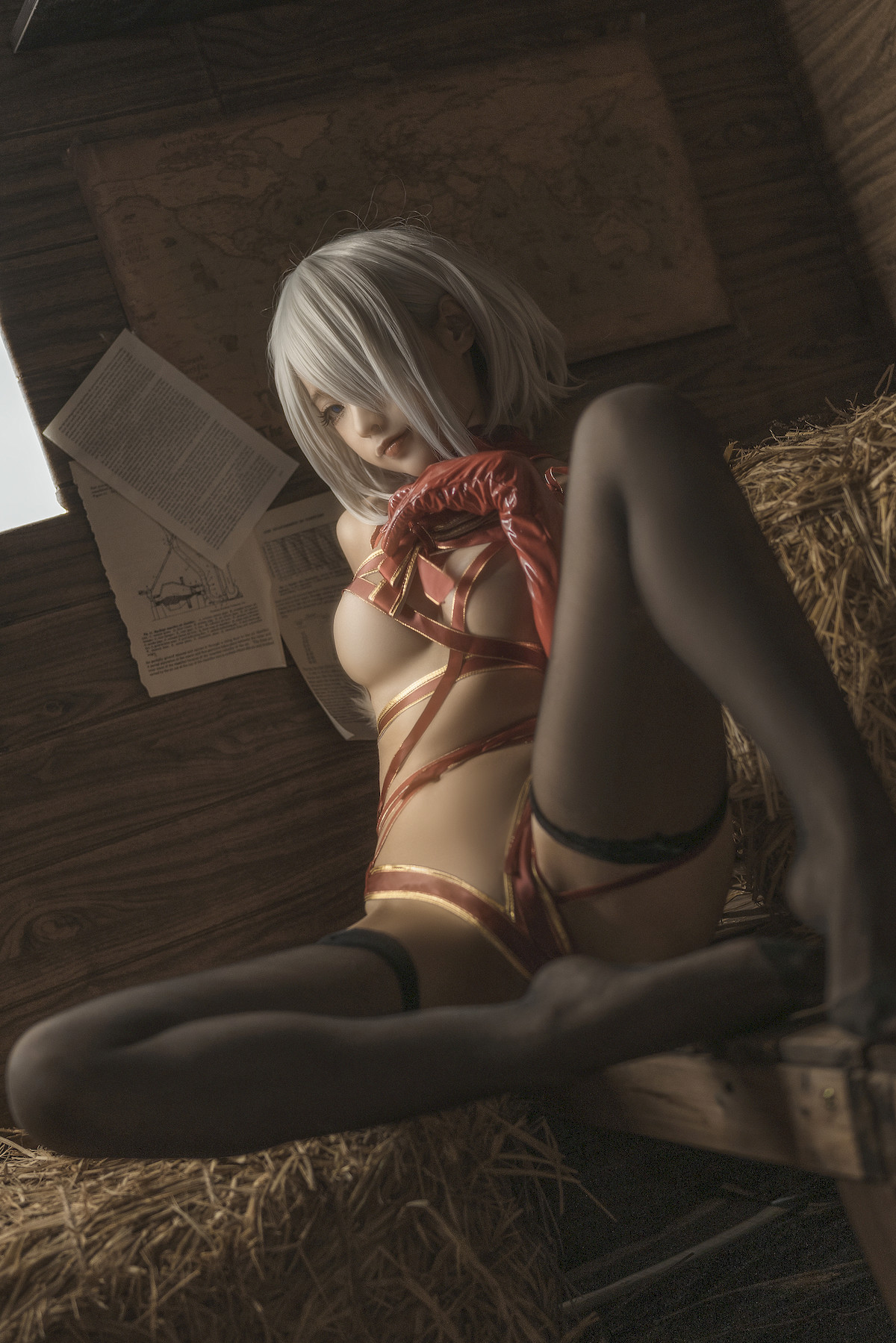蠢沫沫 Cosplay 2B 圣诞 Christmas