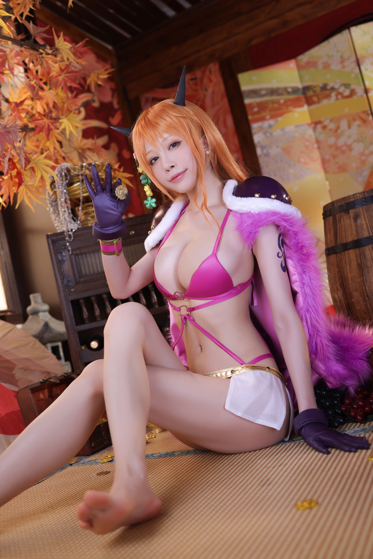 水淼aqua Cosplay 海贼王 娜美