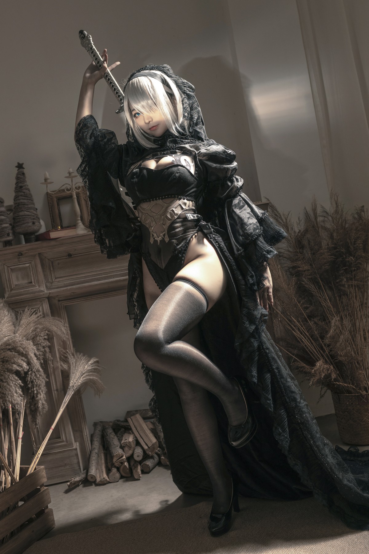 Cosplay 蠢沫沫 Chunmomo 尼尔纪元 黑花嫁