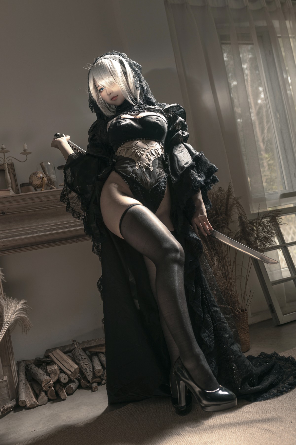 Cosplay 蠢沫沫 Chunmomo 尼尔纪元 黑花嫁