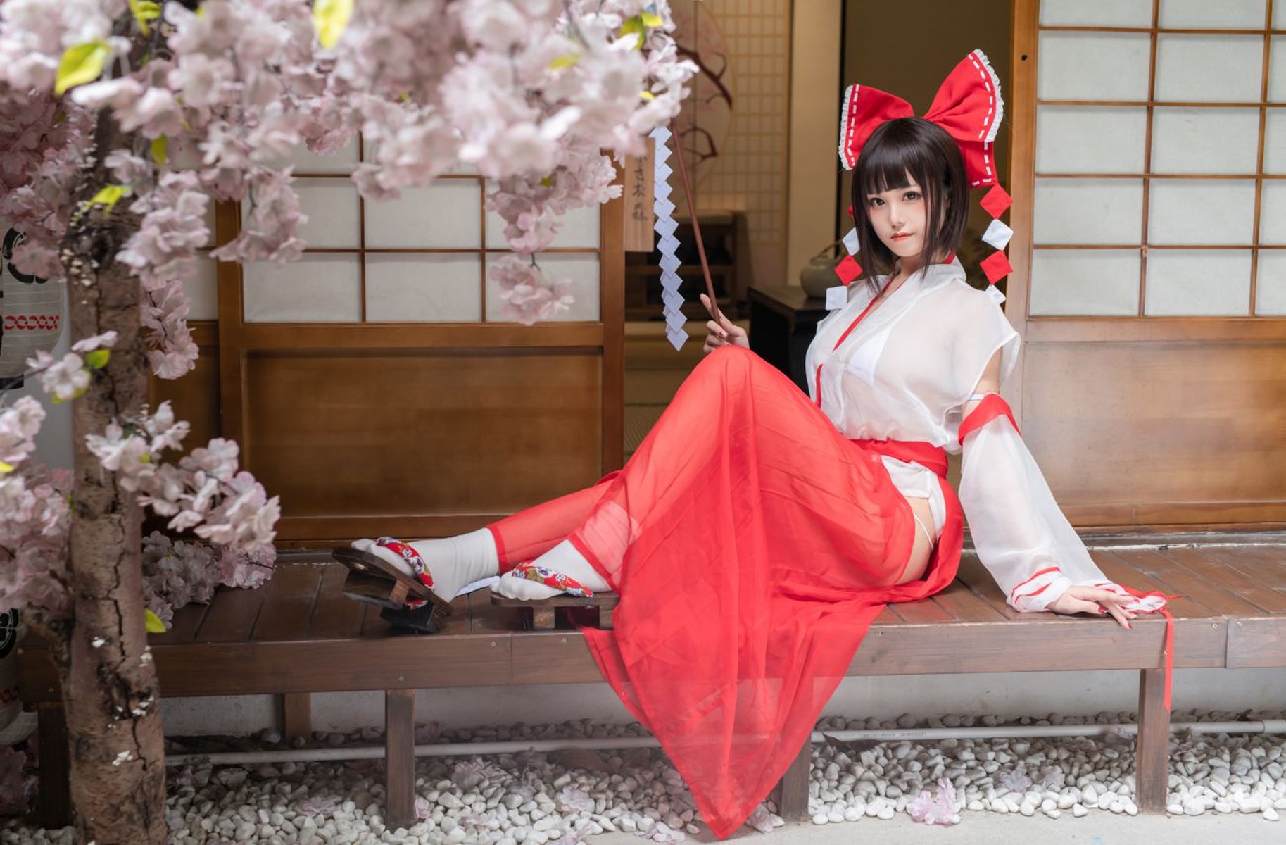 蜜汁貓裘 Cosplay 巫女 Miko Sister