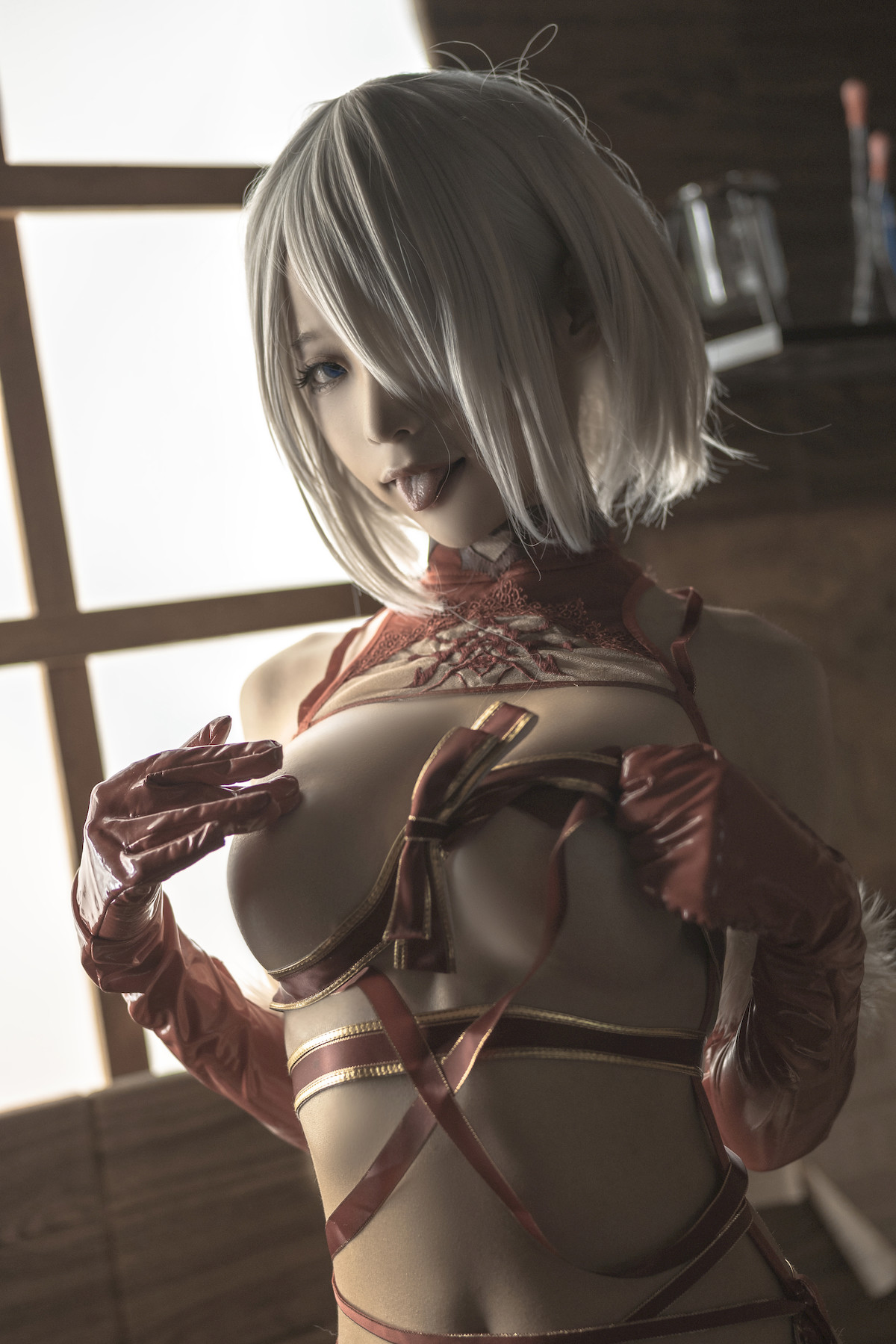 蠢沫沫 Cosplay 2B 圣诞 Christmas
