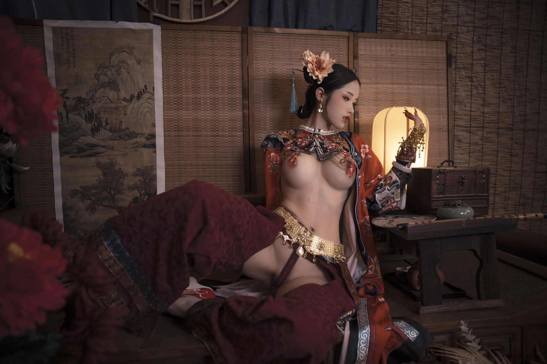 Cosplay 钛合金大粑粑 满清服饰