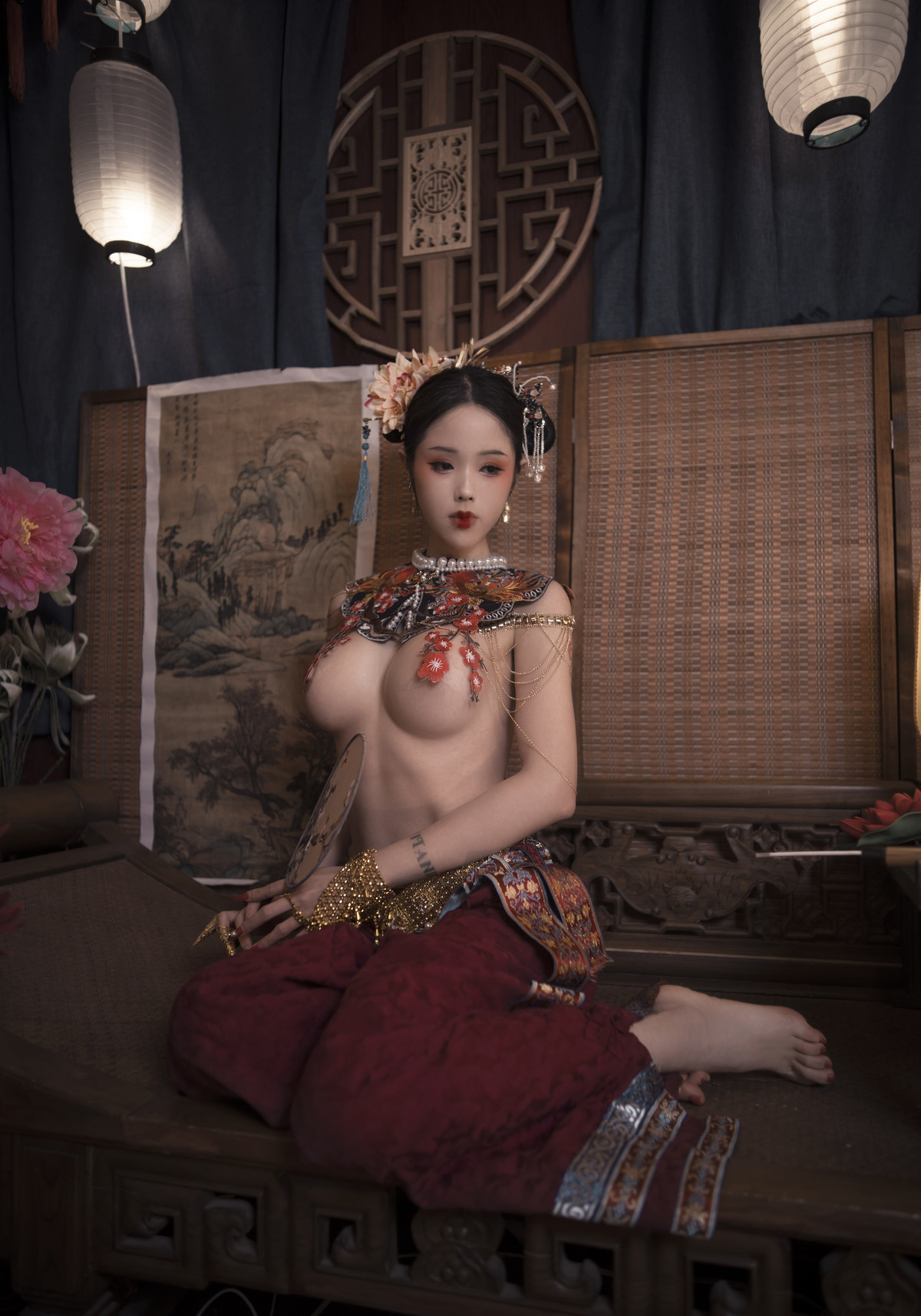 Cosplay 钛合金大粑粑 满清服饰