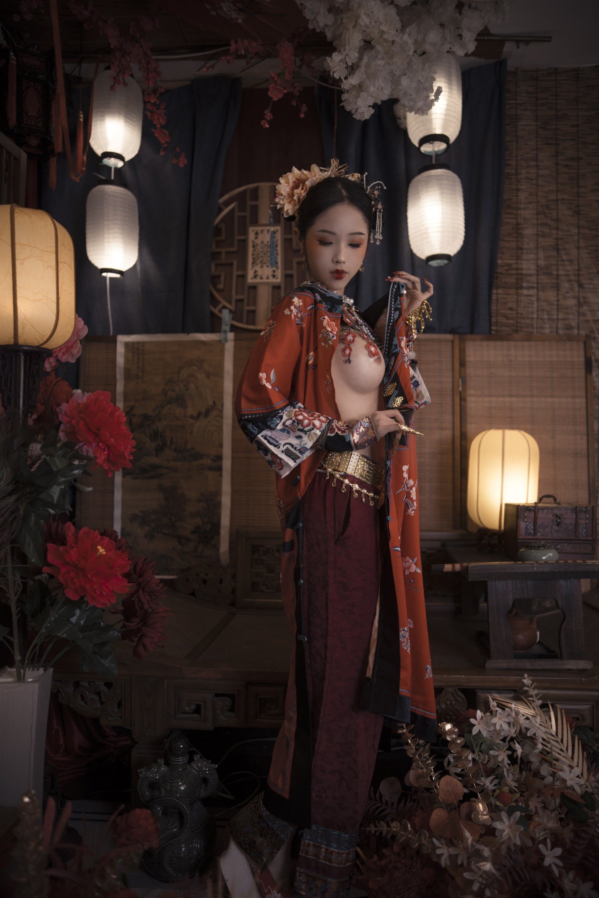 Cosplay 钛合金大粑粑 满清服饰