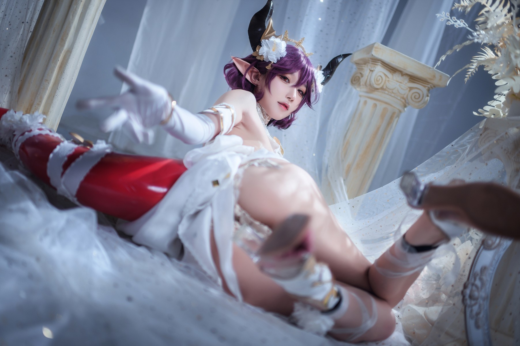 阿包也是兔娘 Cosplay 碧蓝幻想古蕾娅 龙娘