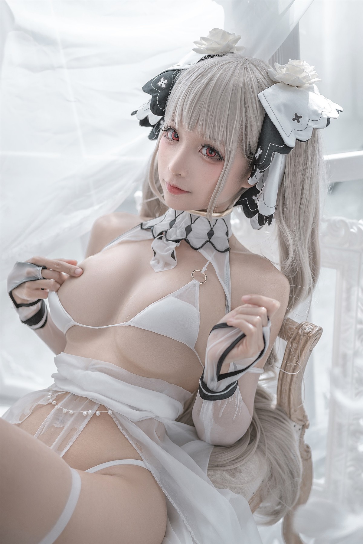 蠢沫沫 Cosplay 可畏婚纱