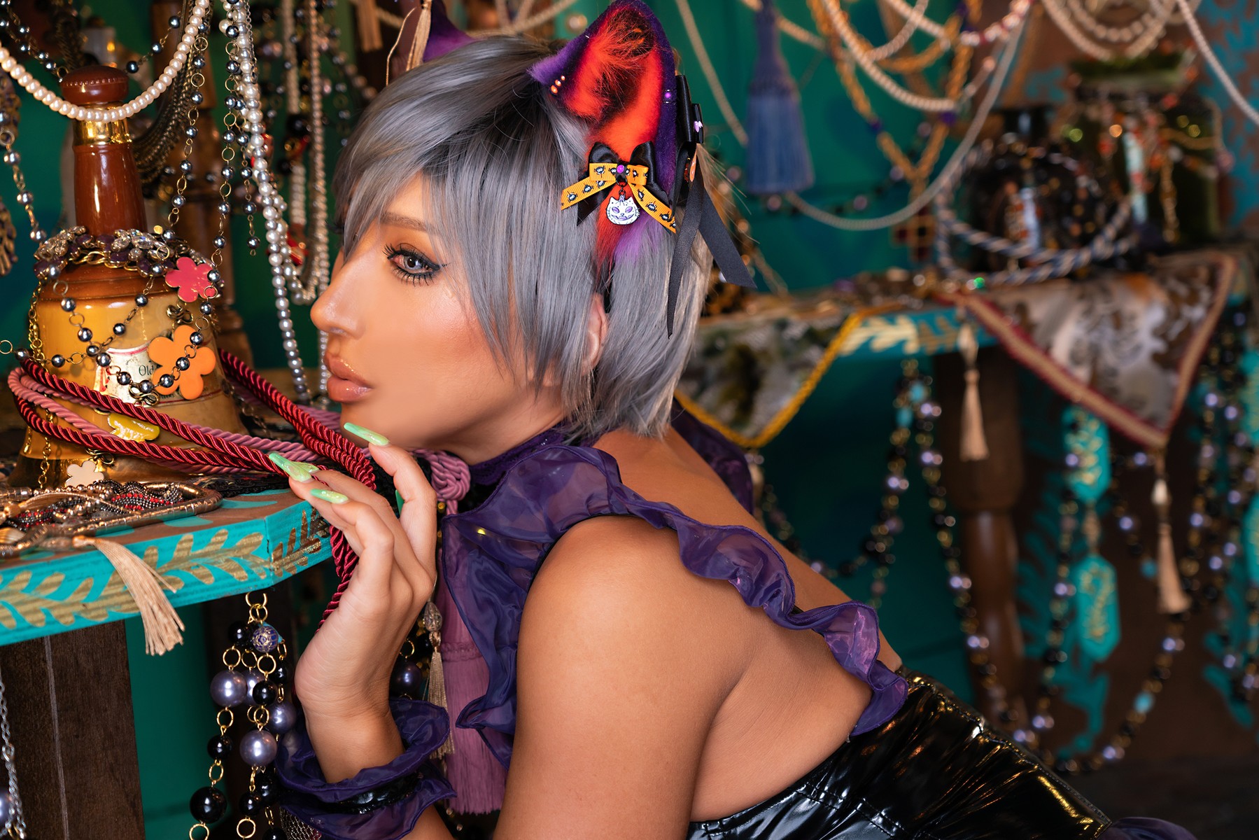 Cosplay Nonsummerjack ハロウィンキャットだにゃにゃにゃん
