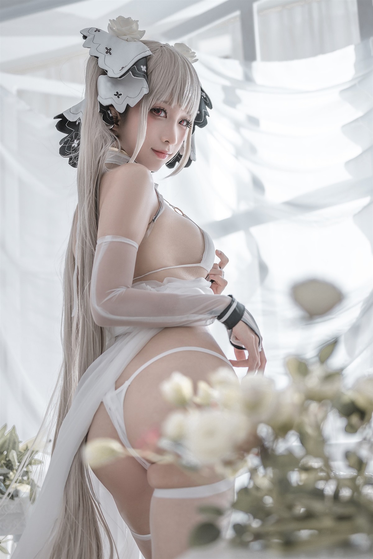 蠢沫沫 Cosplay 可畏婚纱
