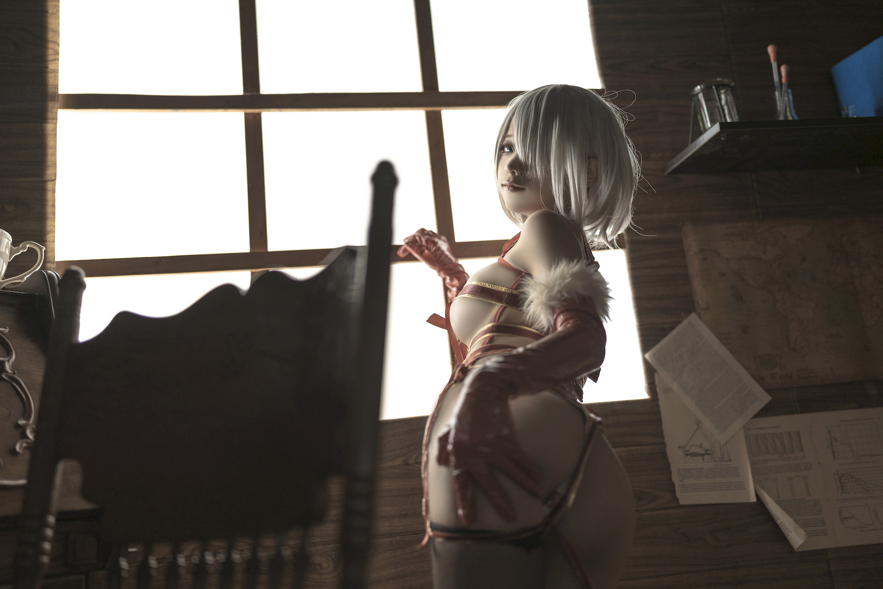 蠢沫沫 Cosplay 2B 圣诞 Christmas
