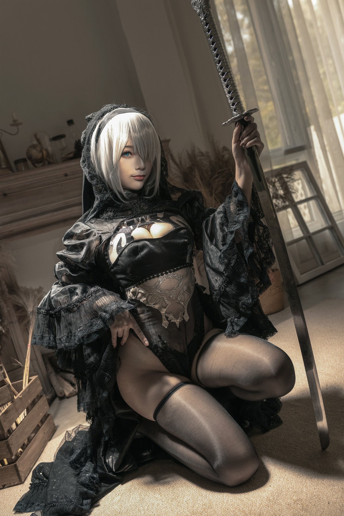 Cosplay 蠢沫沫 Chunmomo 尼尔纪元 黑花嫁